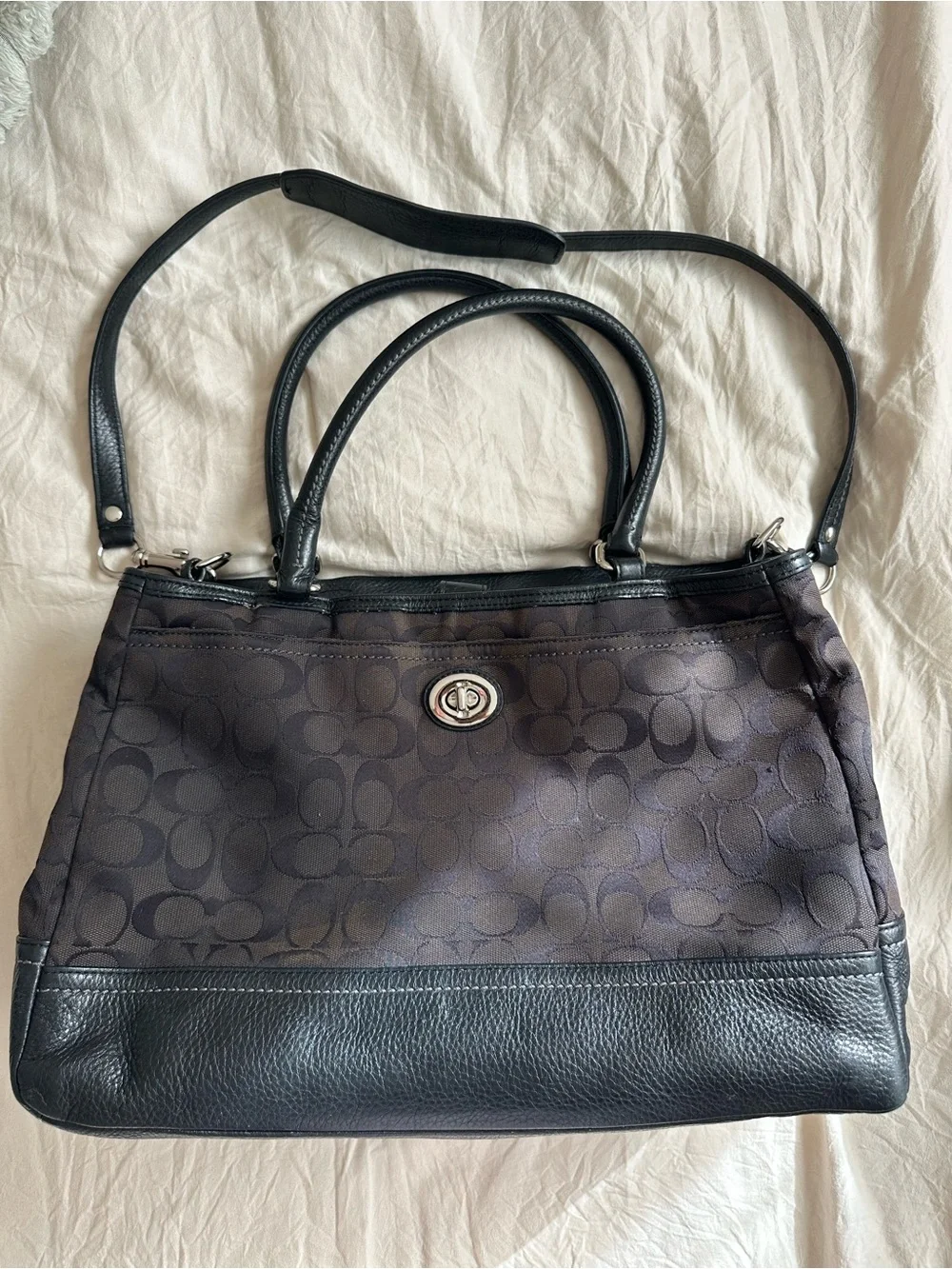 Coach park signature large bag